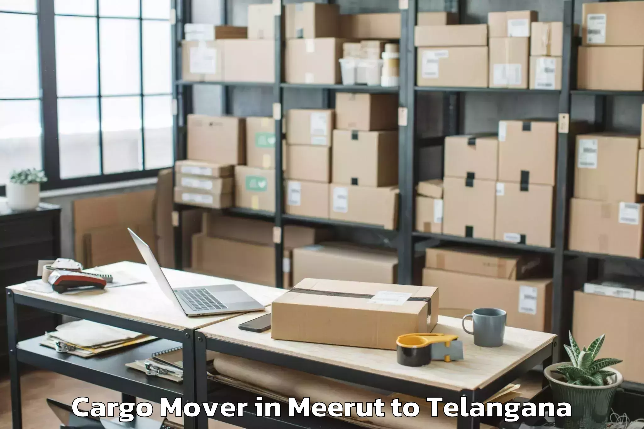 Leading Meerut to Telangana University Nizamabad Cargo Mover Provider